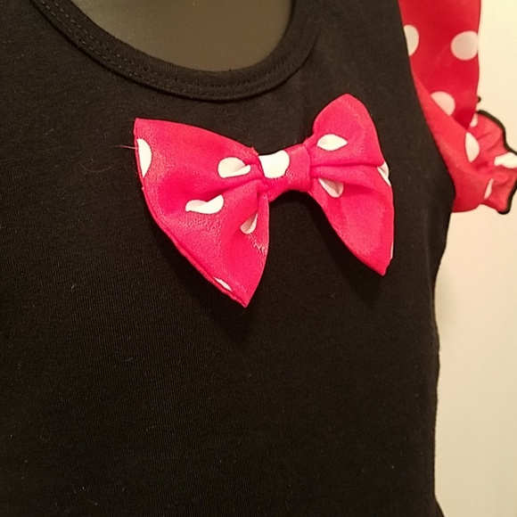 Girls Minnie Mouse Dress with Petticoat Small - Picture 2 of 8